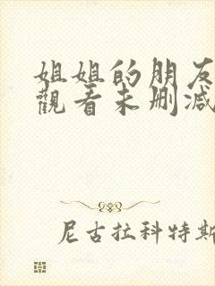 姐姐的朋友在线观看未删减版