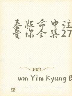 泰版命中注定我爱你全集27集