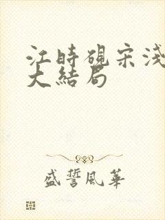 江时砚宋浅孟雪大结局