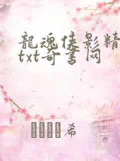 龙魂侠影精校版txt奇书网