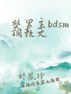 双男主bdsm调教文