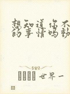 想知道你不知道的事情吗动漫