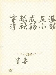 穿越成反派与冷清秋的小说免费阅读