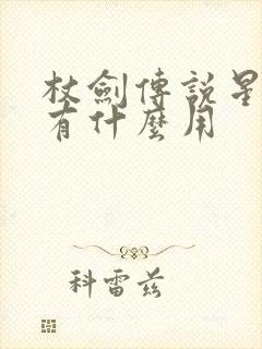 杖剑传说星之契有什么用