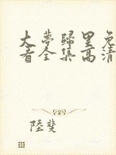 大梦归里免费观看全集高清