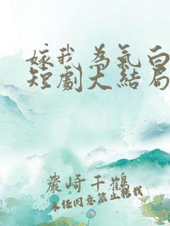 嫁我为气白月光短剧大结局