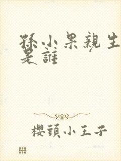 孙小果亲生父亲是谁