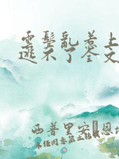 云鬓乱惹上权臣逃不了全文