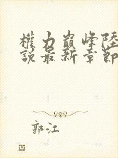 权力巅峰陆皓小说最新章节免费阅读无弹窗