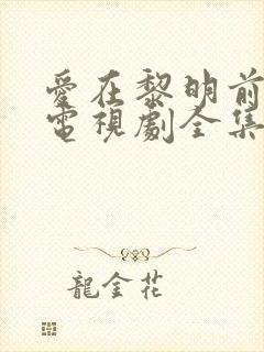 爱在黎明前升起电视剧全集