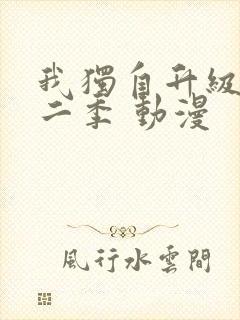 我独自升级 第二季 动漫