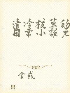 清冷校草的抹布日常小说免费阅读