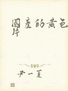 国产的黄色一级片