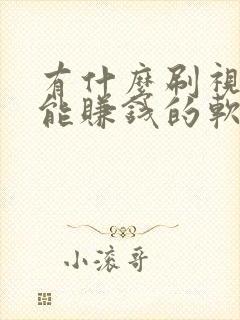 有什么刷视频就能赚钱的软件