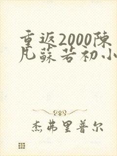 重返2000陈凡苏若初小说