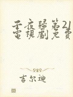 子夜归第21集电视剧免费观看