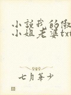 小说我的傲娇大小姐老婆txt