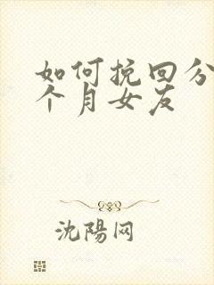 如何挽回分手3个月女友