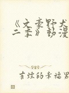 《文豪野犬 第二季》动漫