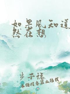 如果风知道我依然在想