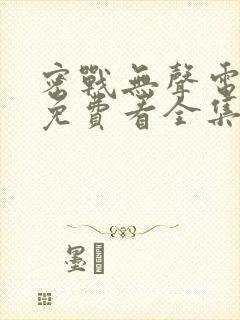 密战无声电视剧免费看全集