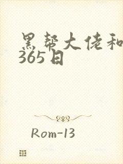 黑帮大佬和我得365日