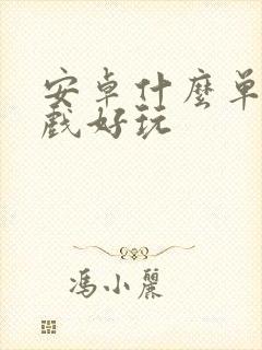 安卓什么单机游戏好玩