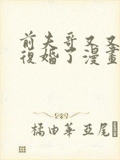 前夫哥又又又想复婚了漫画