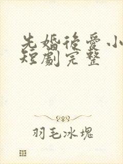 先婚后爱小甜妻短剧完整