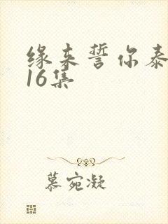 缘来誓你泰剧全16集