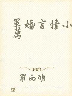 军婚言情小说推荐