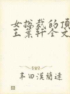 女总裁的顶级兵王叶轩全文免费阅读