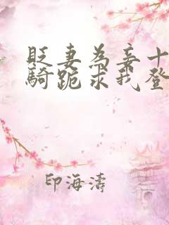 贬妻为妾十万铁骑跪求我登基