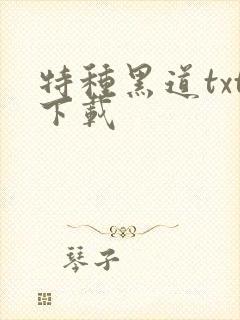特种黑道txt下载