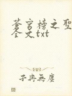 苍穹榜之圣灵纪全文txt