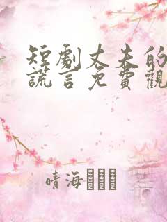 短剧丈夫的深情谎言免费观看全集