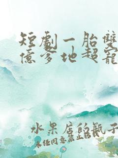 短剧一胎双宝千亿爹地超宠妻