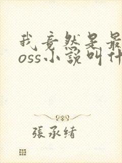 我竟然是最终boss小说叫什么