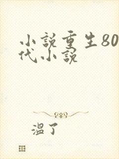 小说重生80年代小说