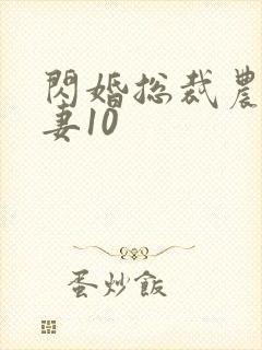 闪婚总裁农村甜妻10