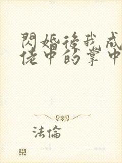 闪婚后我成了大佬中的掌中之物