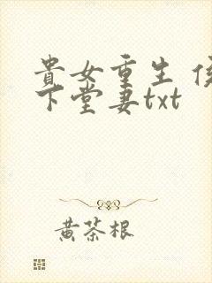 贵女重生 侯府下堂妻txt