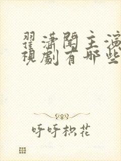 翟潇闻主演的电视剧有哪些