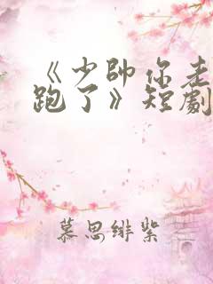 《少帅你老婆又跑了》短剧