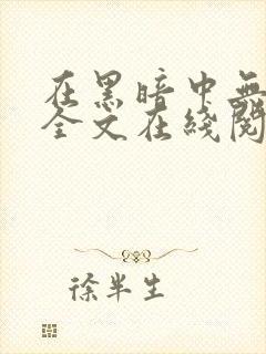 在黑暗中无删减全文在线阅读