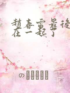 赵春雷最后和谁在一起了