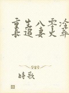 重生八零冷面团长追妻火葬场