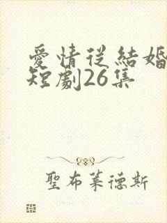 爱情从结婚开始短剧26集