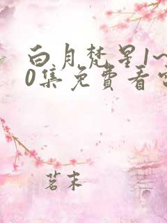 白月梵星1~40集免费看电视剧