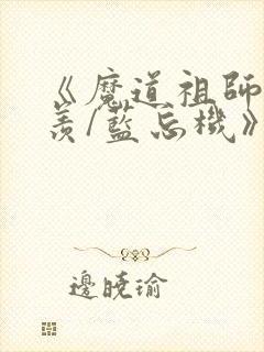 《魔道祖师魏无羡/蓝忘机》